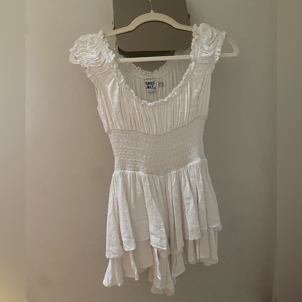Princess Polly White Romper Dress